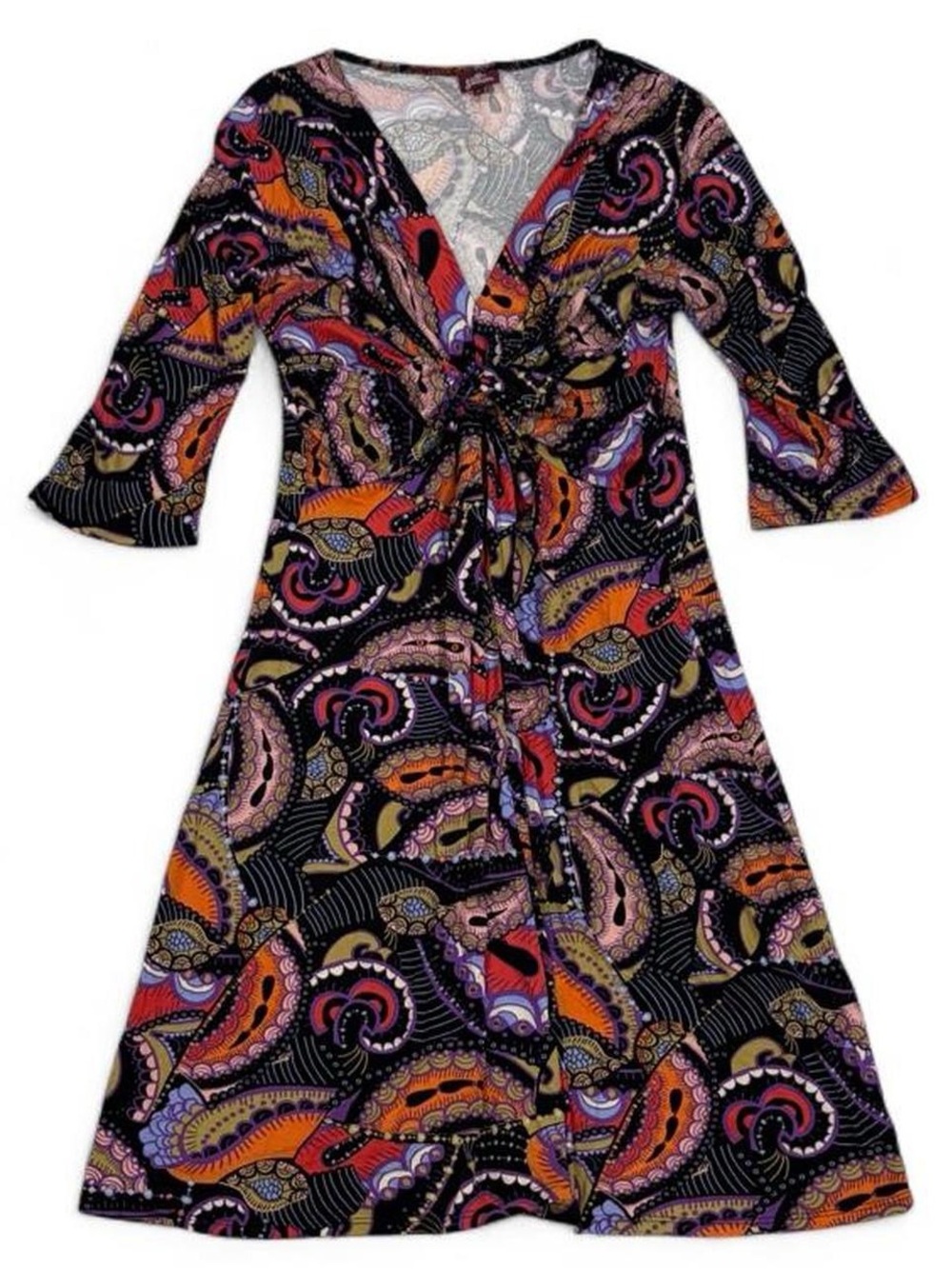 Salaam printed empire waist dress